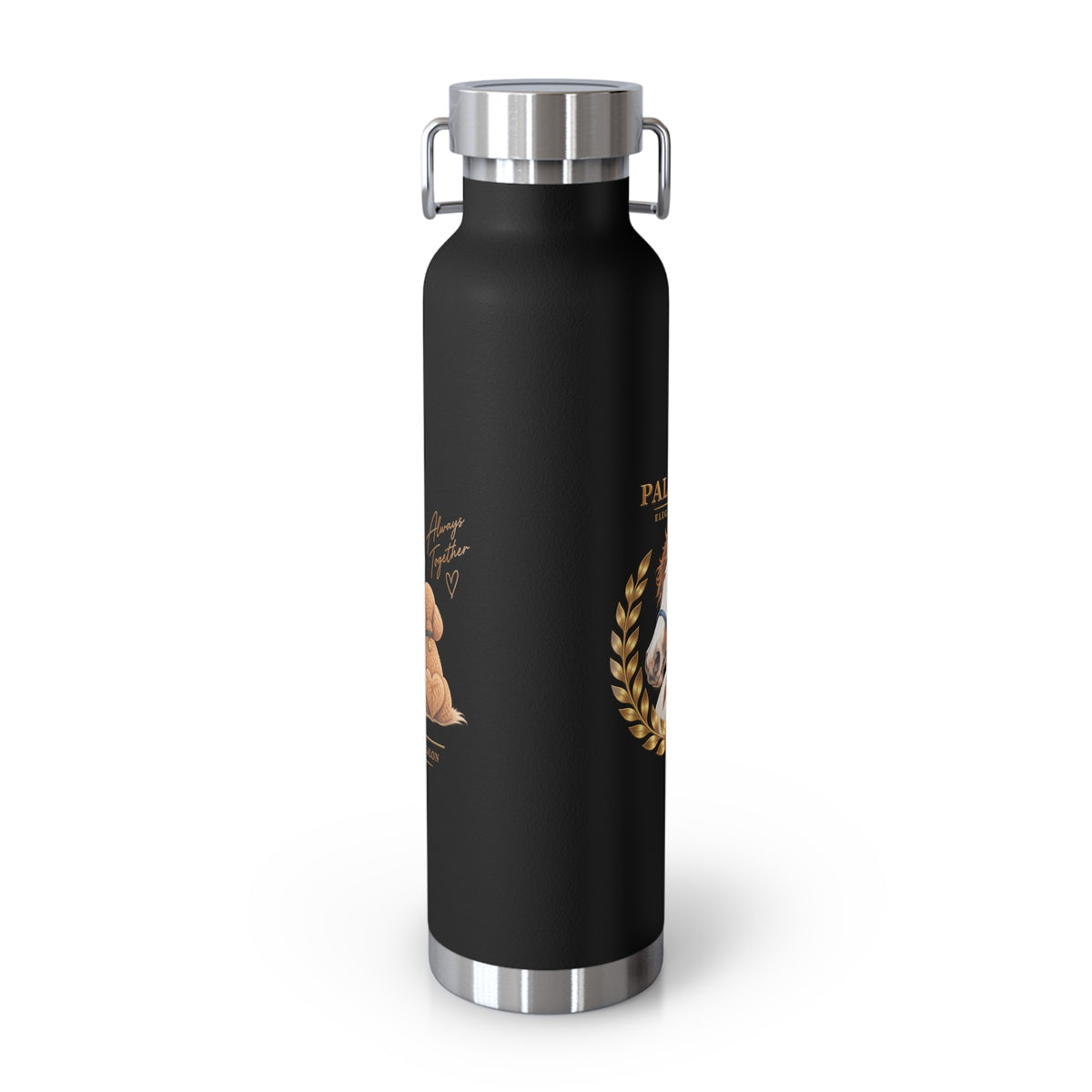 EQUESTRIAN CALON | 保温ボトル ホース&ドッグ ローレル | Insulated Water Bottle Horse & Dog Laurel 22oz