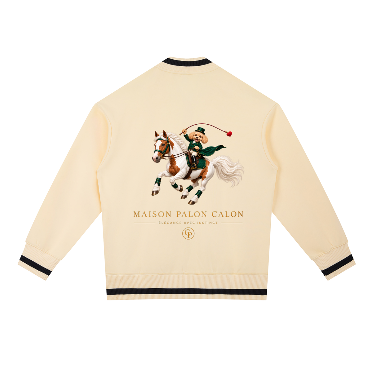 EQUESTRIAN CALON | コントラストパイピング ジップボンバージャケット / Contrast Piping Zip Bomber Jacket