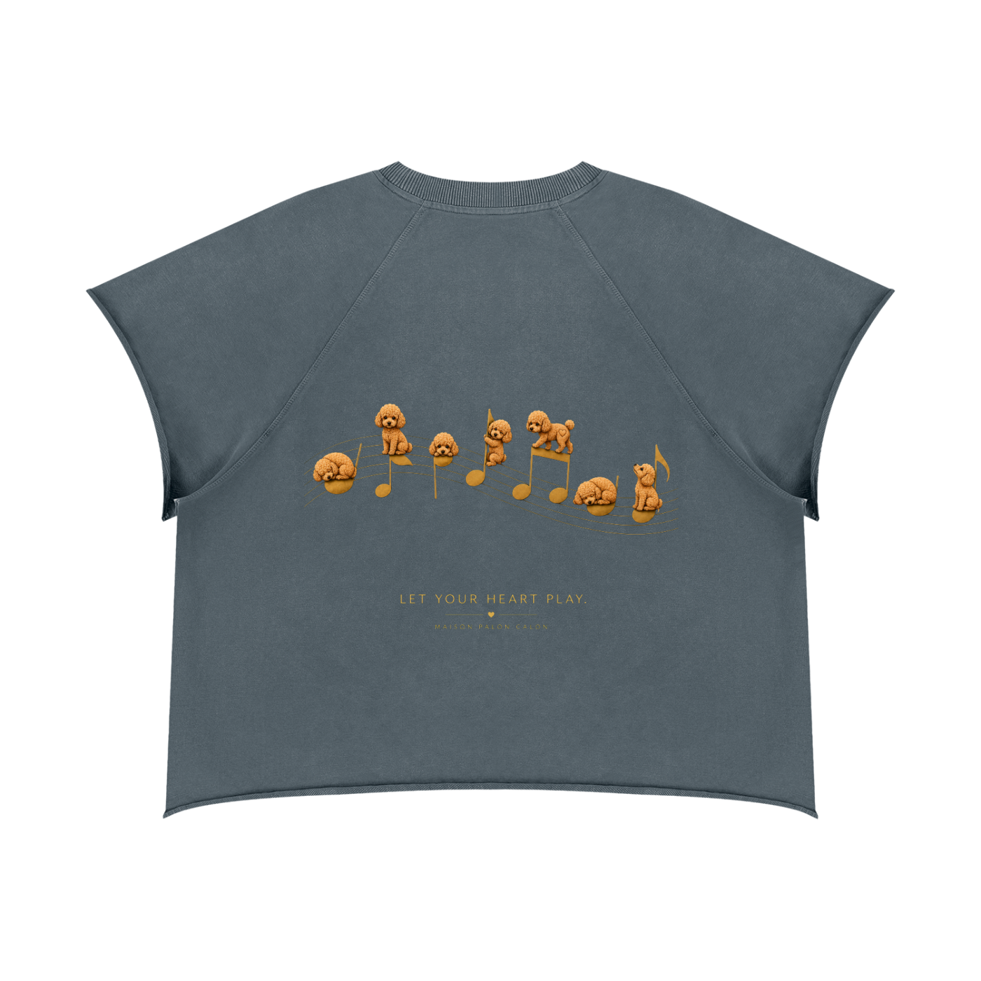 ヴィンテージウォッシュ ローエッジ Tシャツ — ユニセックス