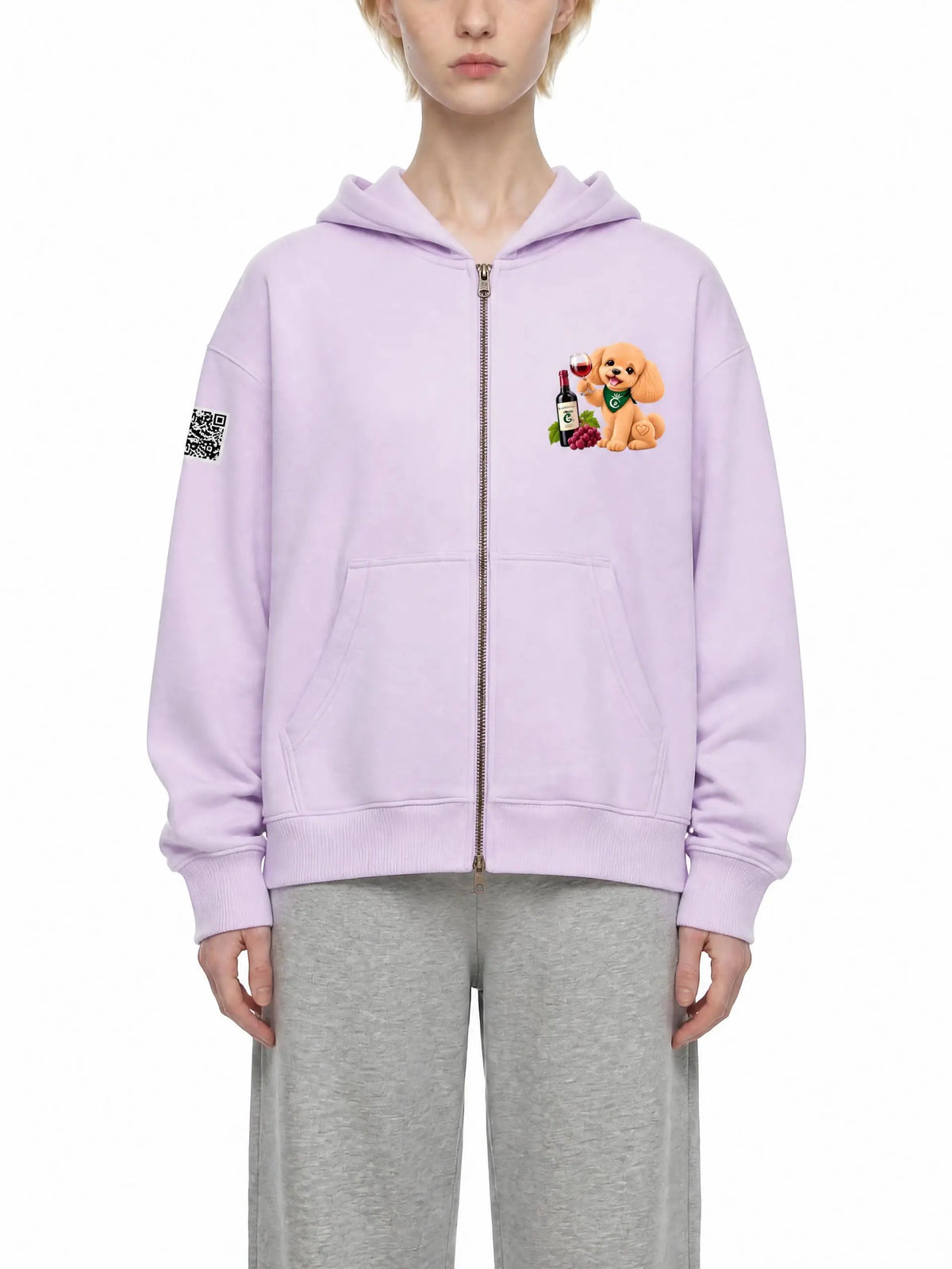 WINE SCHOLAR CALON | オーバーサイズ フリース ボクシー フーディー/Unisex Oversized Fleece Boxy Hoodie