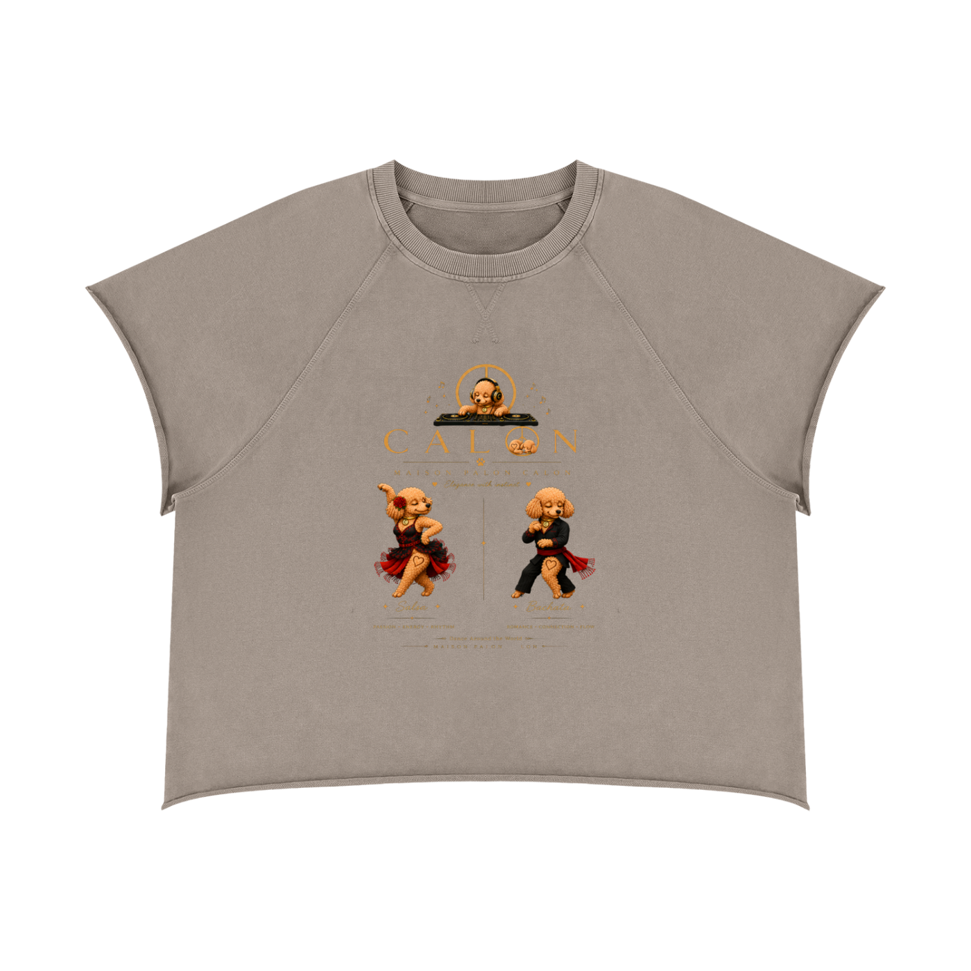 ヴィンテージウォッシュ ローエッジ Tシャツ — ユニセックス