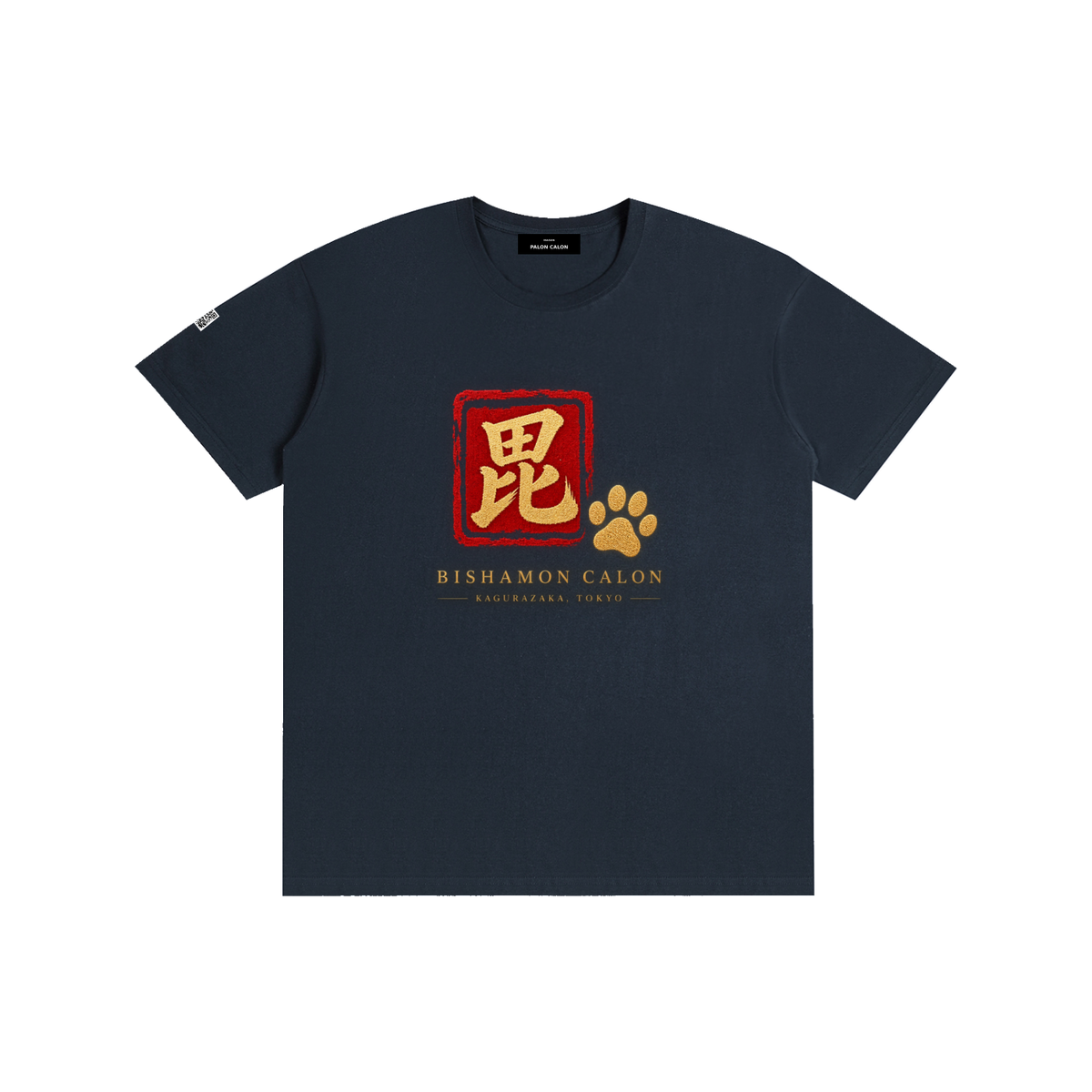 KAGURAZAKA | ユニセックス ピュアコットン Tシャツ毘沙門 / Pure Cotton Unisex T-Shirt