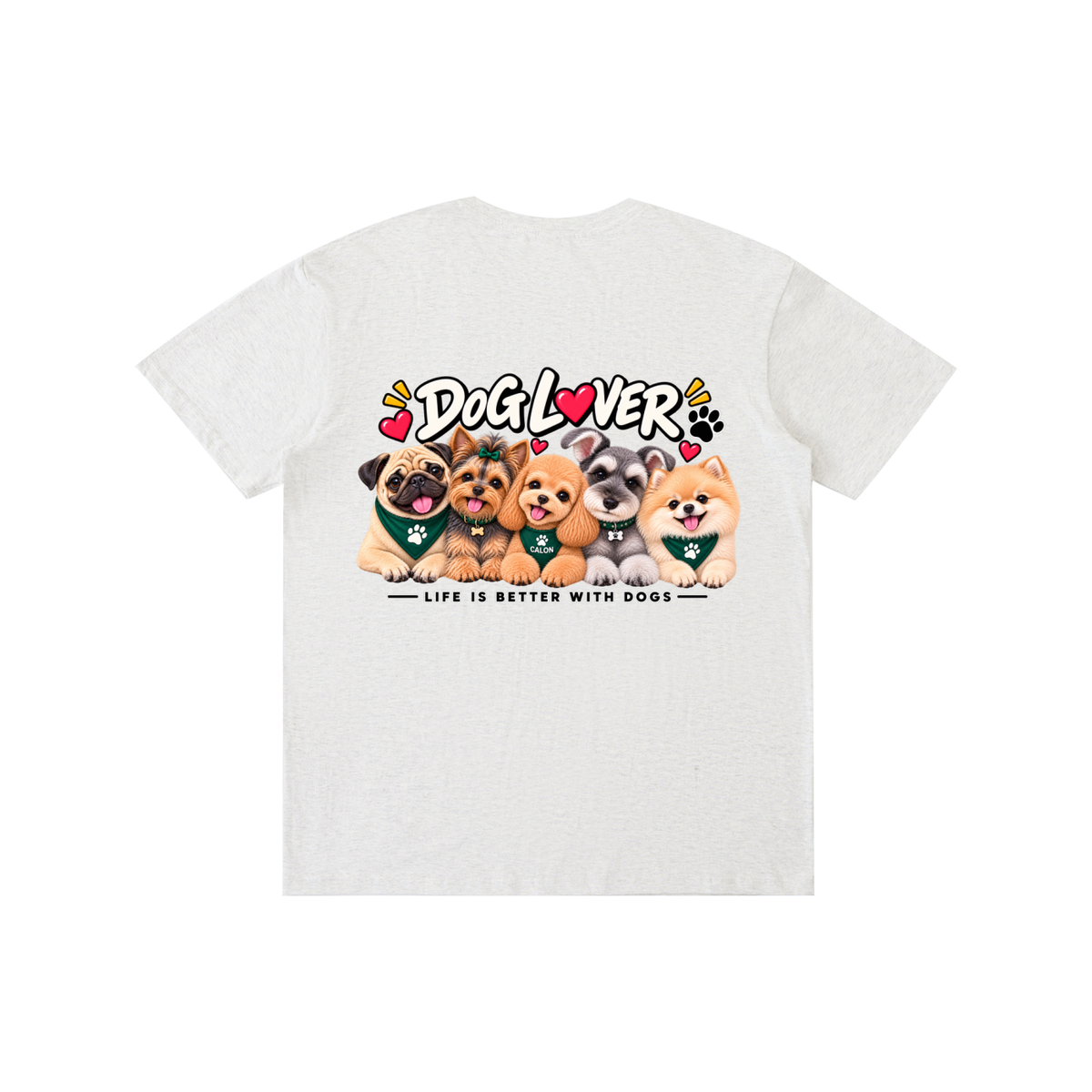 DOG | ベーシック ユニセックス コットンTシャツ / Pure Cotton Unisex T-Shirt