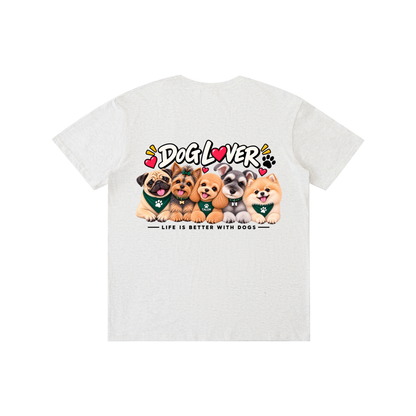 DOG | ベーシック ユニセックス コットンTシャツ / Pure Cotton Unisex T-Shirt