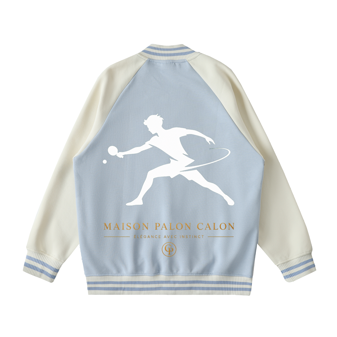 ユニセックス ツートーン ラグラン バーシティジャケット — Unisex Two-Tone Raglan Varsity Jacket