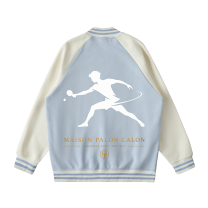 ユニセックス ツートーン ラグラン バーシティジャケット — Unisex Two-Tone Raglan Varsity Jacket