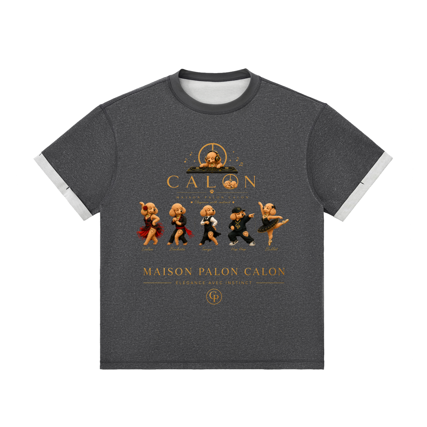 コントラストカフ Tシャツ — ユニセックス Dancer