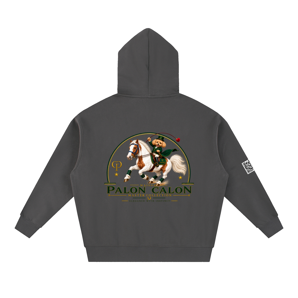 EQUESTRIAN CALON | オーバーサイズ フリース ボクシー フーディー/ Unisex Oversized Fleece Boxy Hoodie