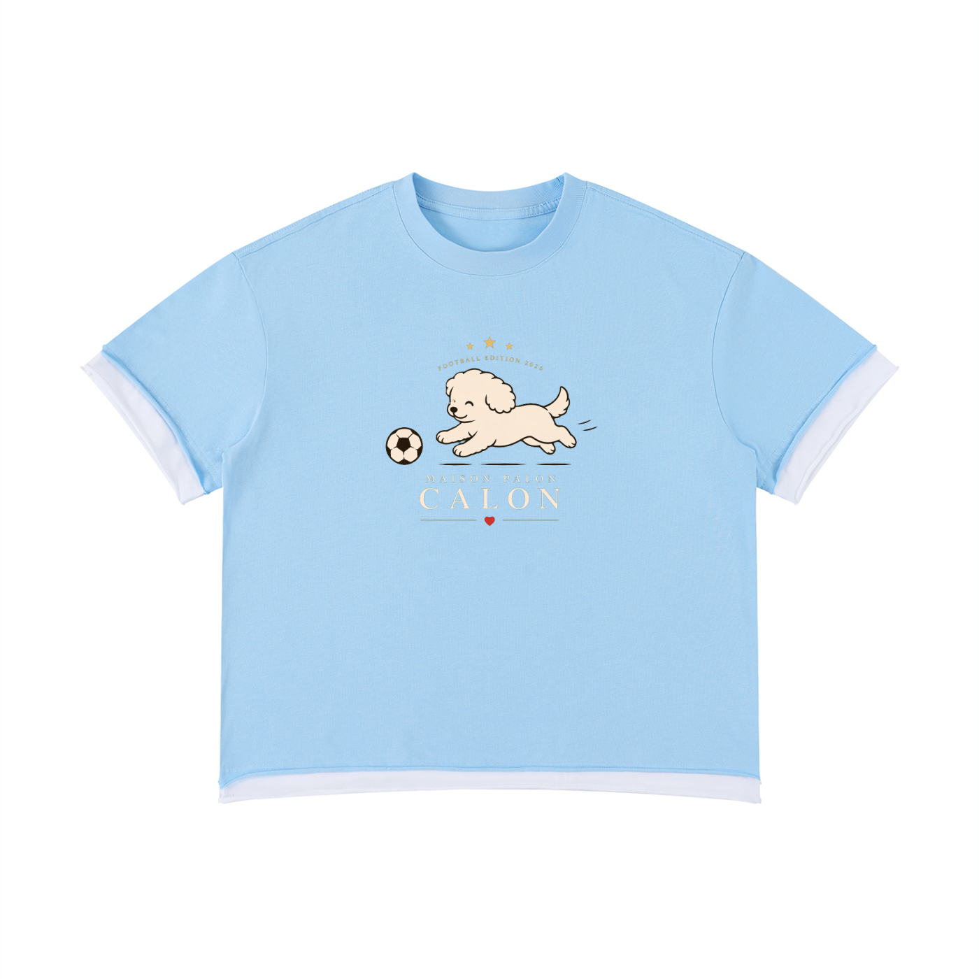 Unisex Boxy Color Block T-Shirt
