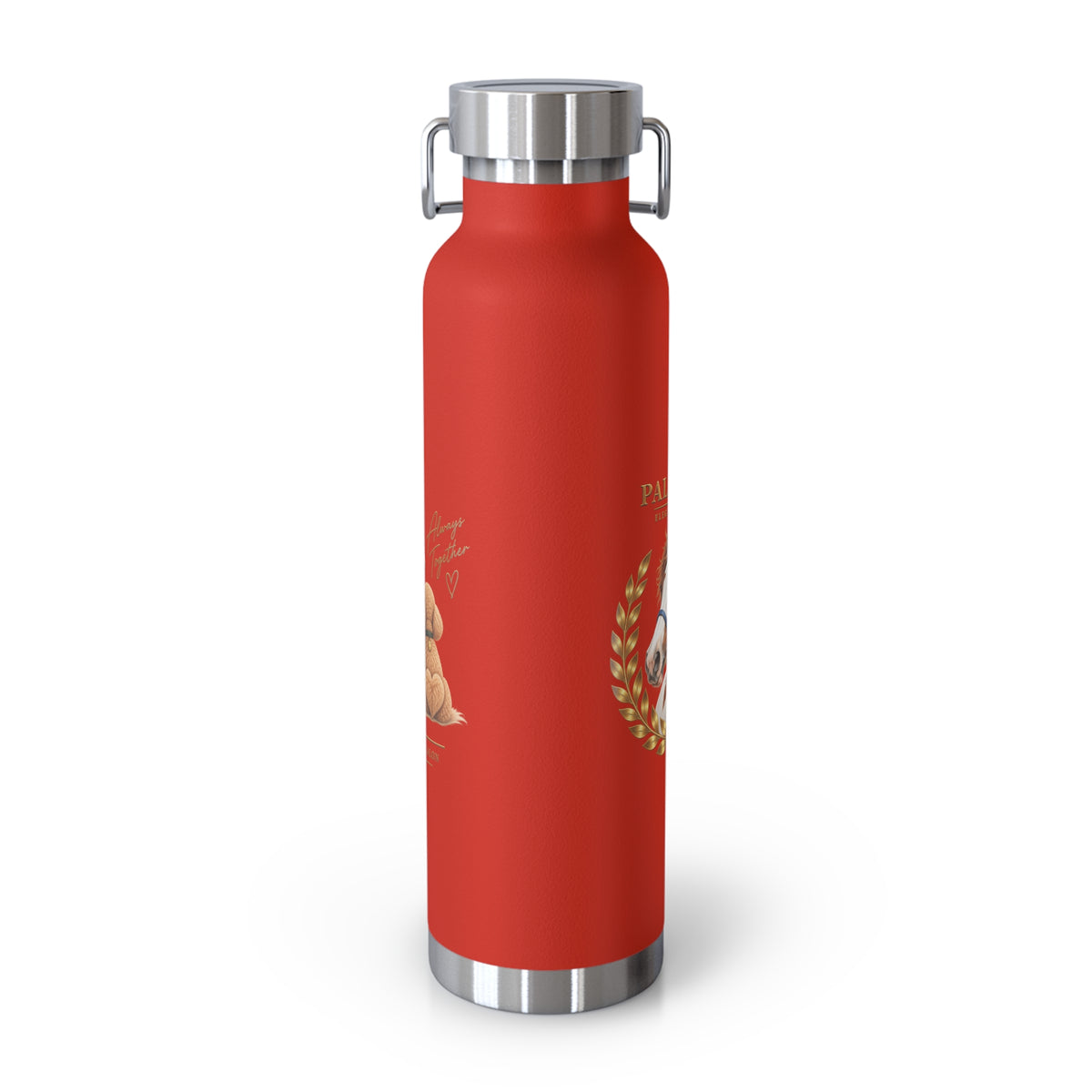 EQUESTRIAN CALON | 保温ボトル ホース＆ドッグ ローレル | Insulated Water Bottle Horse & Dog Laurel 22oz
