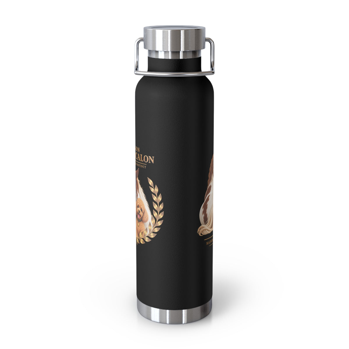 EQUESTRIAN CALON | 保温ボトル ホース＆ドッグ ローレル | Insulated Water Bottle Horse & Dog Laurel 22oz