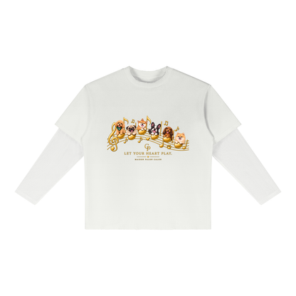 DOG | ユニセックス サンフェード レイヤーTシャツ / Unisex Sunfade Layer T-Shirt