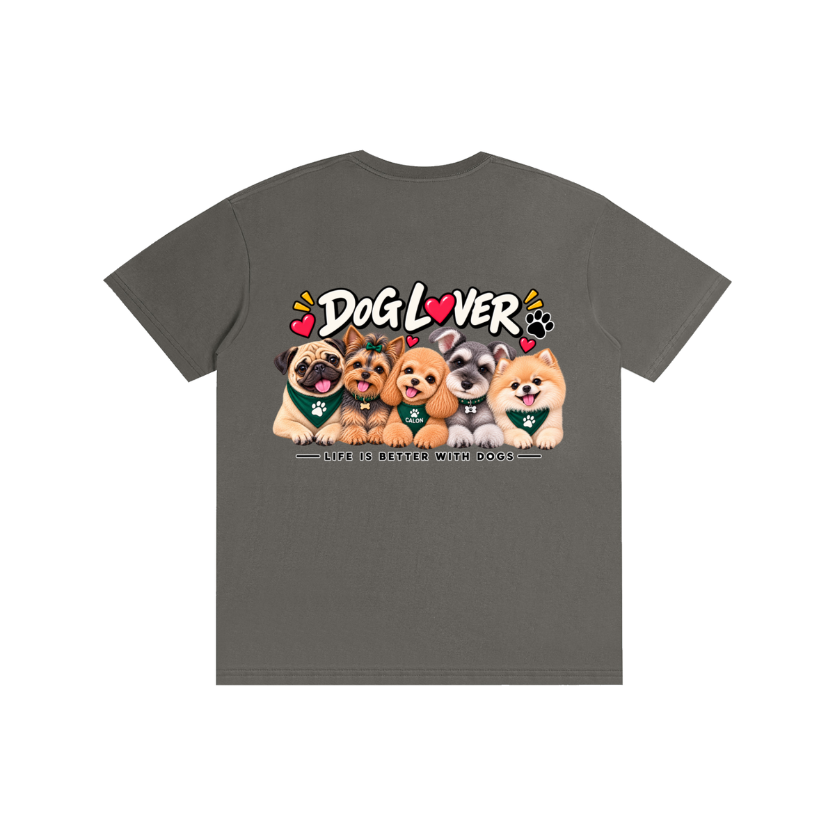 DOG | ベーシック ユニセックス コットンTシャツ / Pure Cotton Unisex T-Shirt