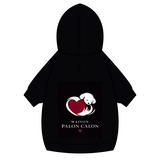 CALON HEART| ペット用 パーカー ハート＆プードル | Pet Hoodie Heart & Poodle