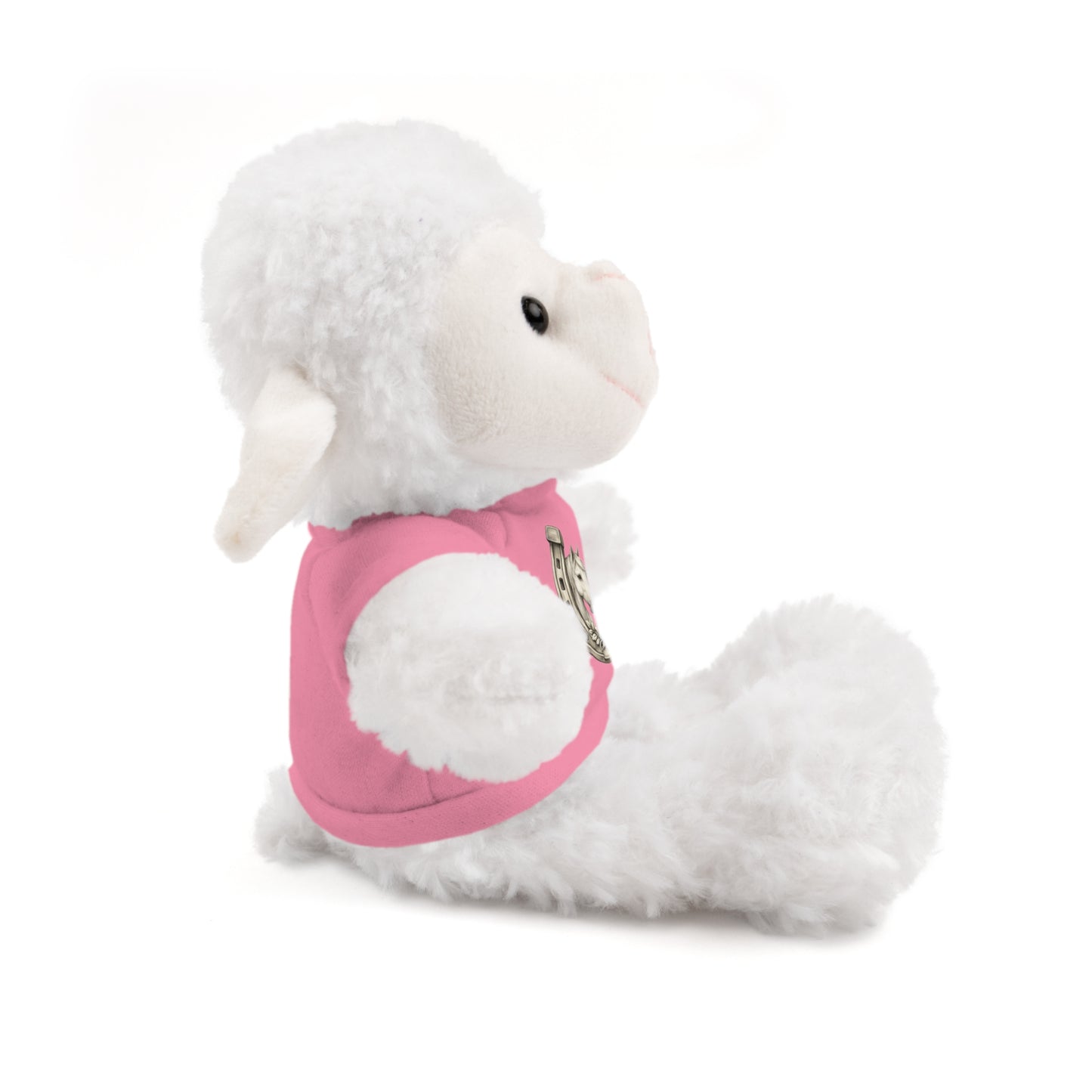 Brown Teddy Bear with Horseshoe Tee — Lucky Love Plush Gift