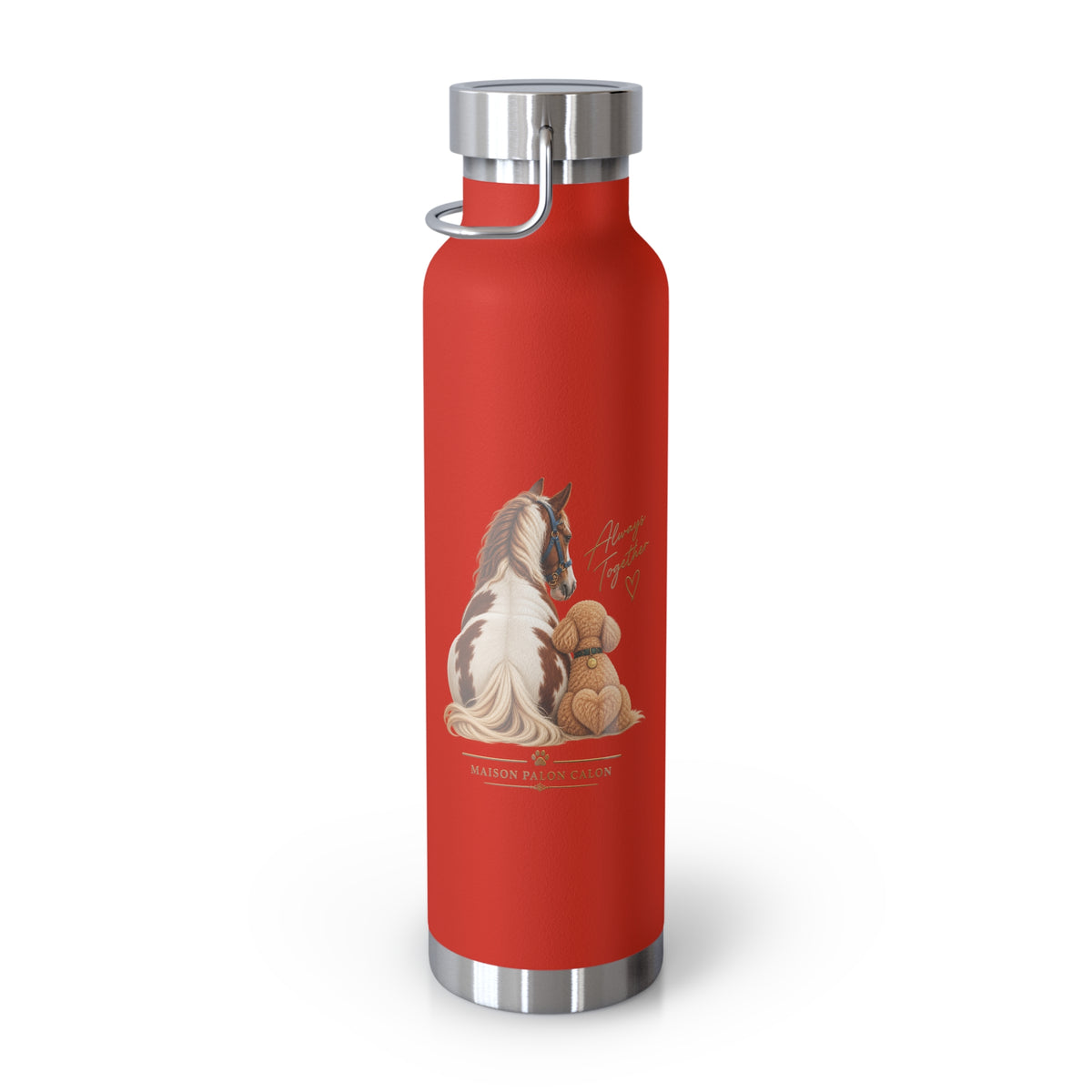 EQUESTRIAN CALON | 保温ボトル ホース＆ドッグ ローレル | Insulated Water Bottle Horse & Dog Laurel 22oz