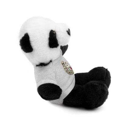 Brown Teddy Bear with Horseshoe Tee — Lucky Love Plush Gift