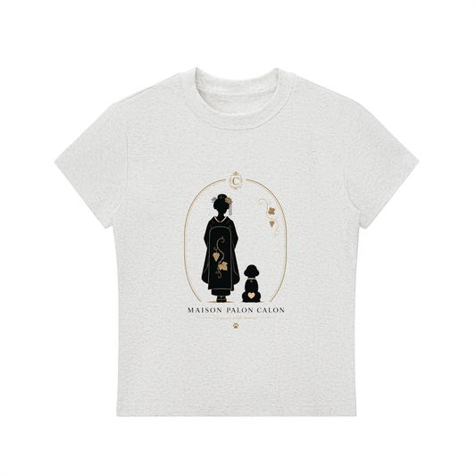 ウィメンズ エッセンシャル ボディコン クルーネック Tシャツ 京都記念モデル | 古都の記憶を、身にまとわせる