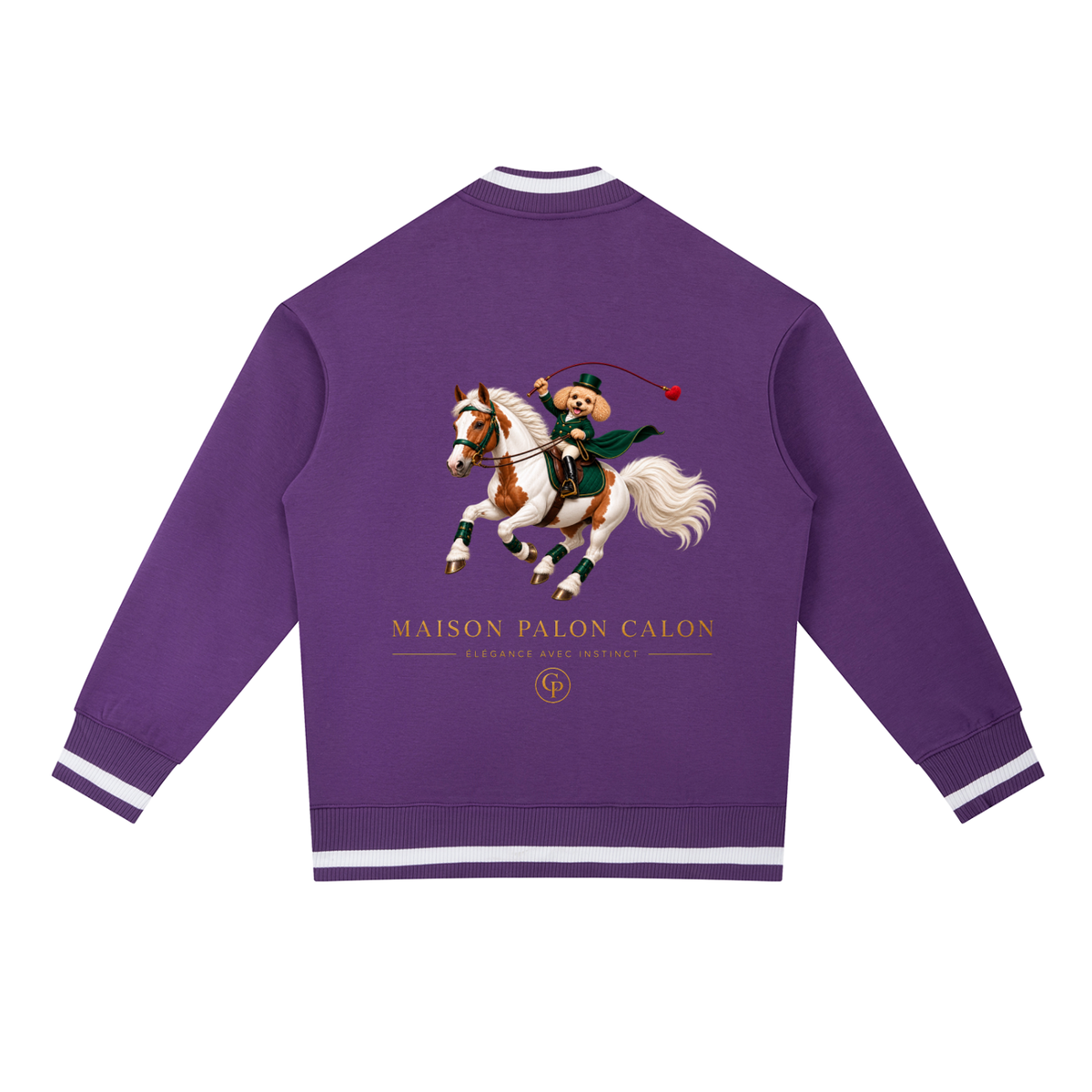 EQUESTRIAN CALON | コントラストパイピング ジップボンバージャケット / Contrast Piping Zip Bomber Jacket