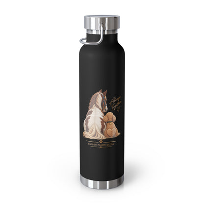 EQUESTRIAN CALON | 保温ボトル ホース＆ドッグ ローレル | Insulated Water Bottle Horse & Dog Laurel 22oz