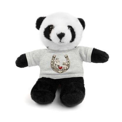 Brown Teddy Bear with Horseshoe Tee — Lucky Love Plush Gift