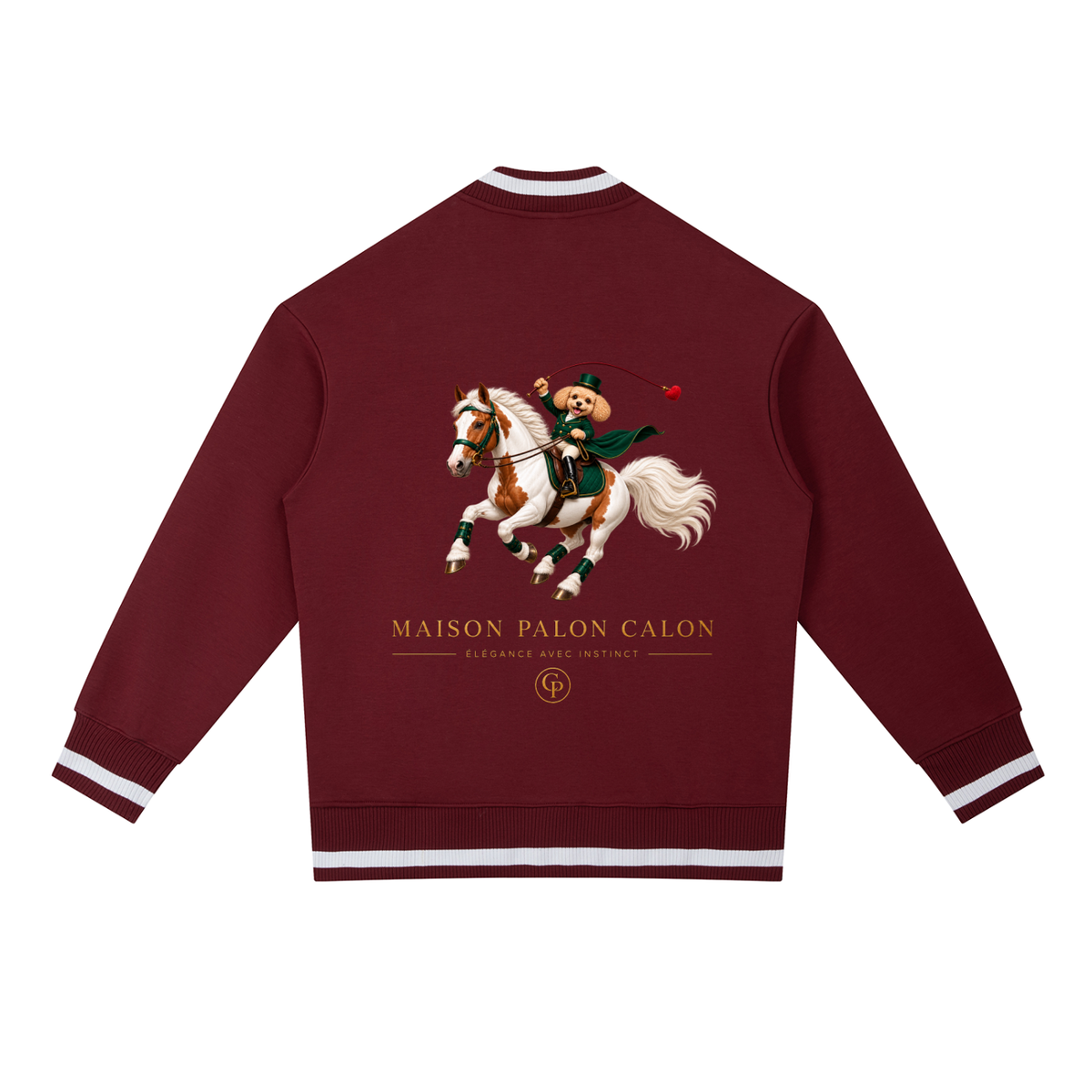 EQUESTRIAN CALON | コントラストパイピング ジップボンバージャケット / Contrast Piping Zip Bomber Jacket