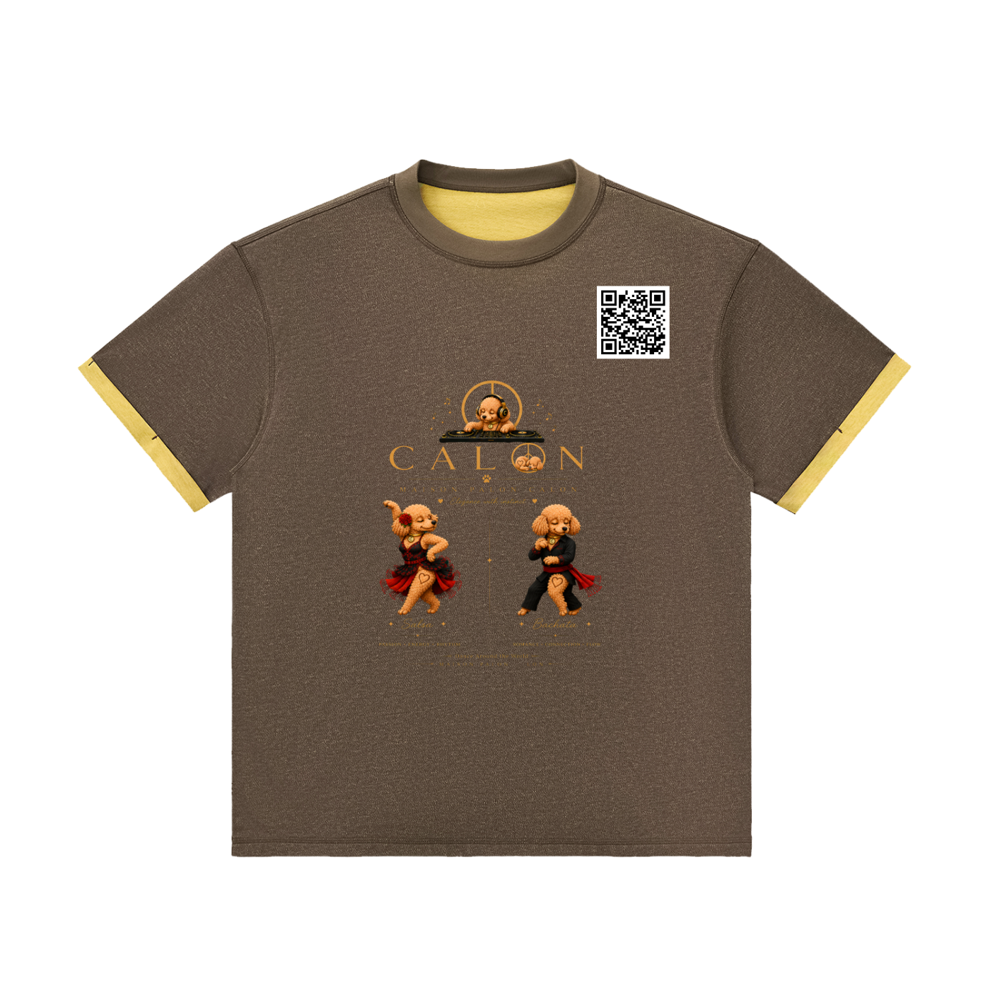 コントラストカフ Tシャツ — ユニセックス