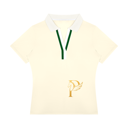 EQUESTRIAN CALON｜カラーブロック ポロシャツ（ウィメンズ）/ Women’s Color Block Polo Shirt