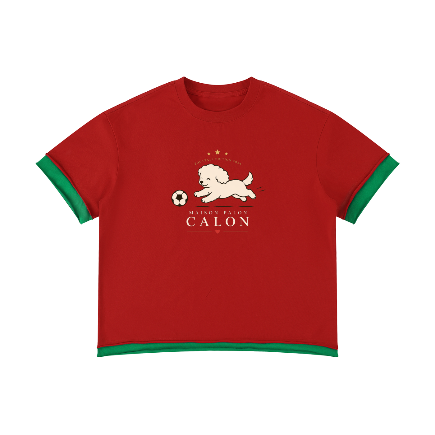 Unisex Boxy Color Block T-Shirt