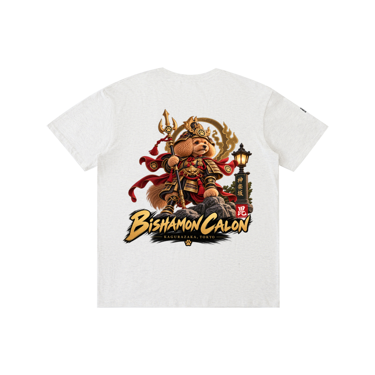 KAGURAZAKA | ユニセックス ピュアコットン Tシャツ毘沙門 / Pure Cotton Unisex T-Shirt