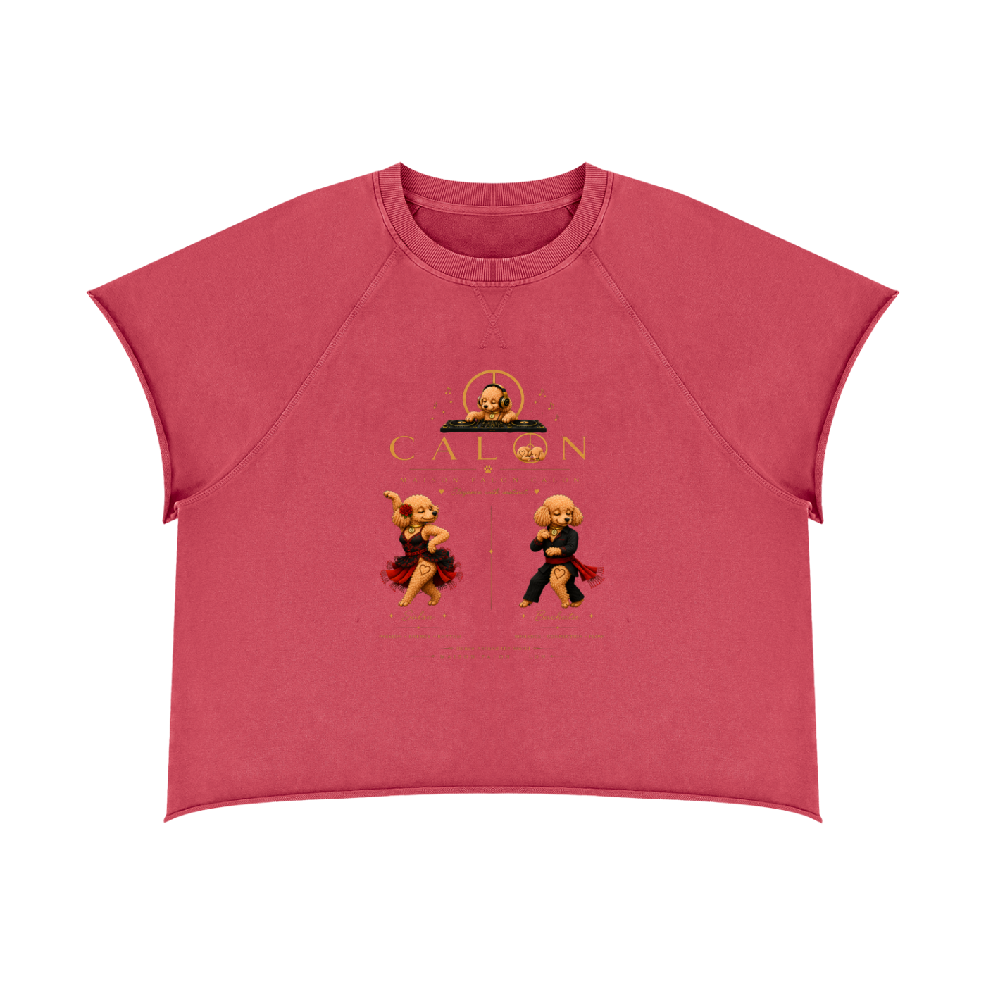 ヴィンテージウォッシュ ローエッジ Tシャツ — ユニセックス