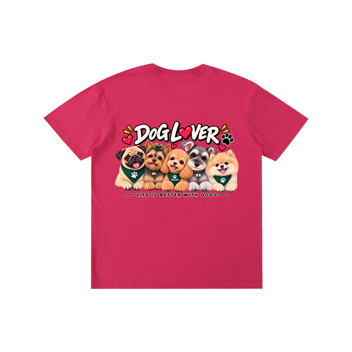 DOG | ベーシック ユニセックス コットンTシャツ / Pure Cotton Unisex T-Shirt