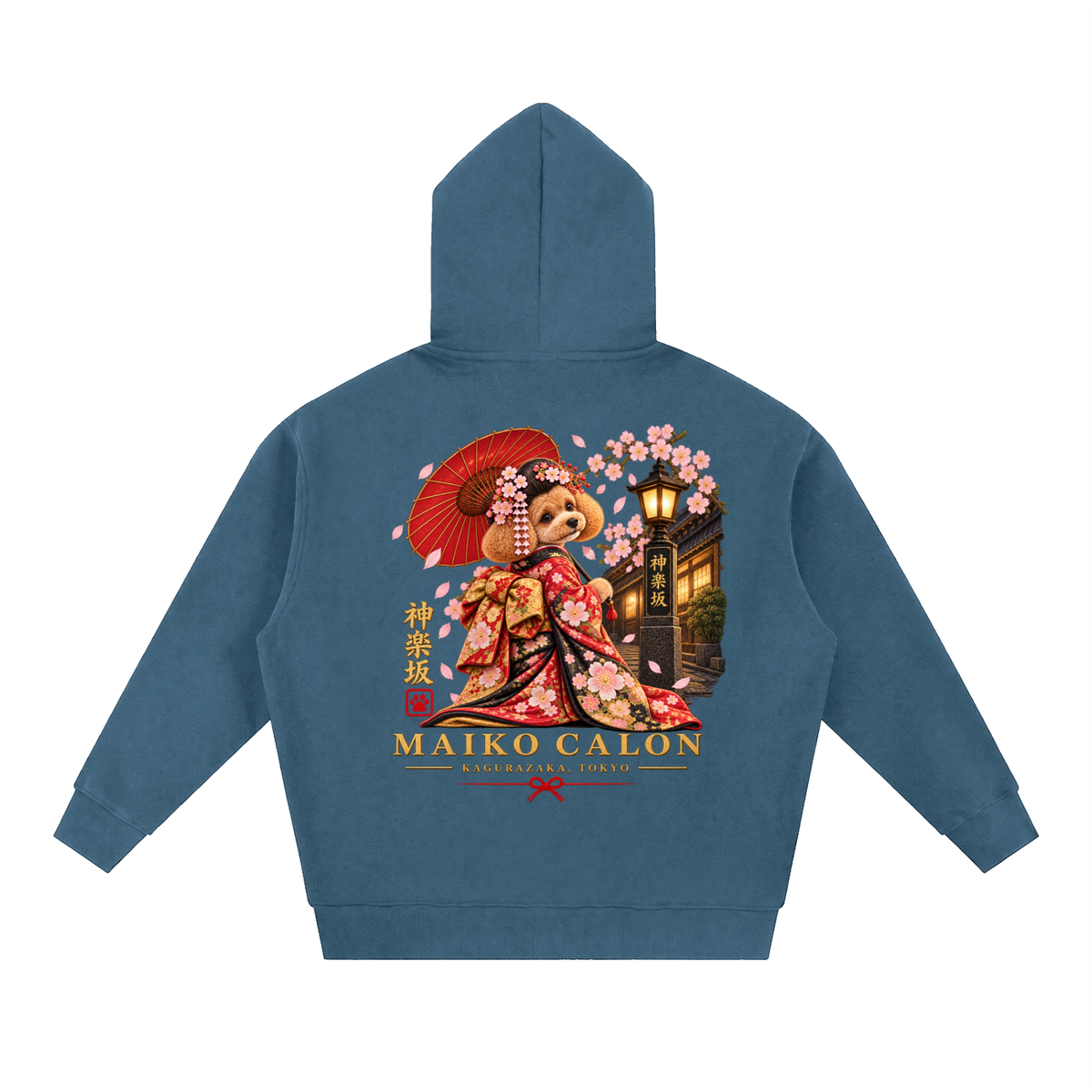 KAGURAZAKA | エッセンシャル オーバーサイズ フリース ボクシー フーディー舞妓 | Essential Oversized Fleece Boxy Hoodie