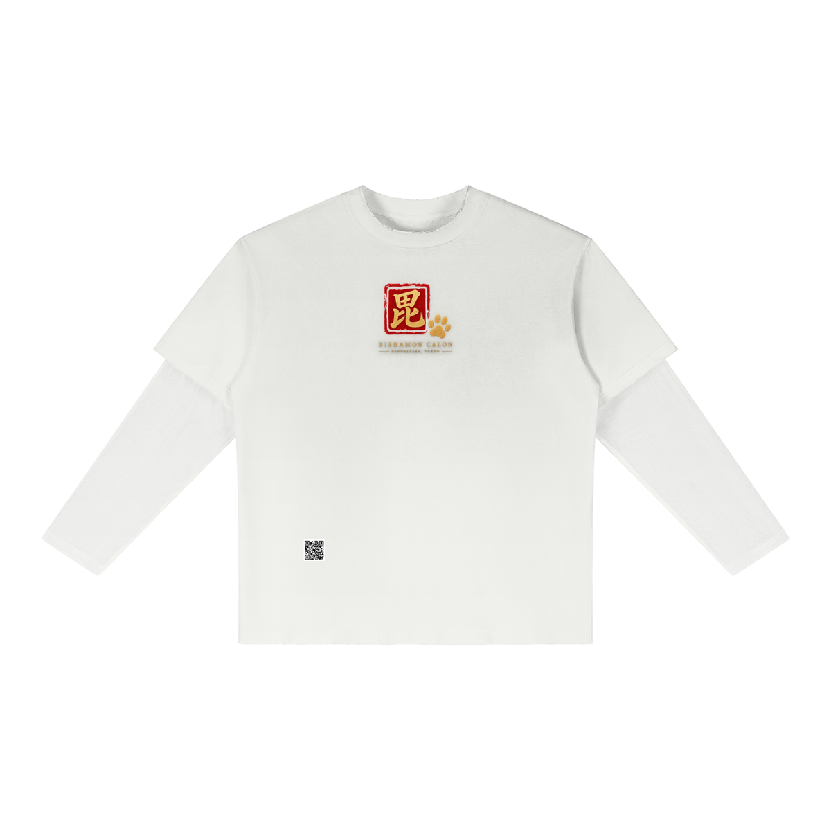 KAGURAZAKA | ユニセックス サンフェード レイヤー Tシャツ毘沙門 / Unisex Sunfade Layer T-Shirt