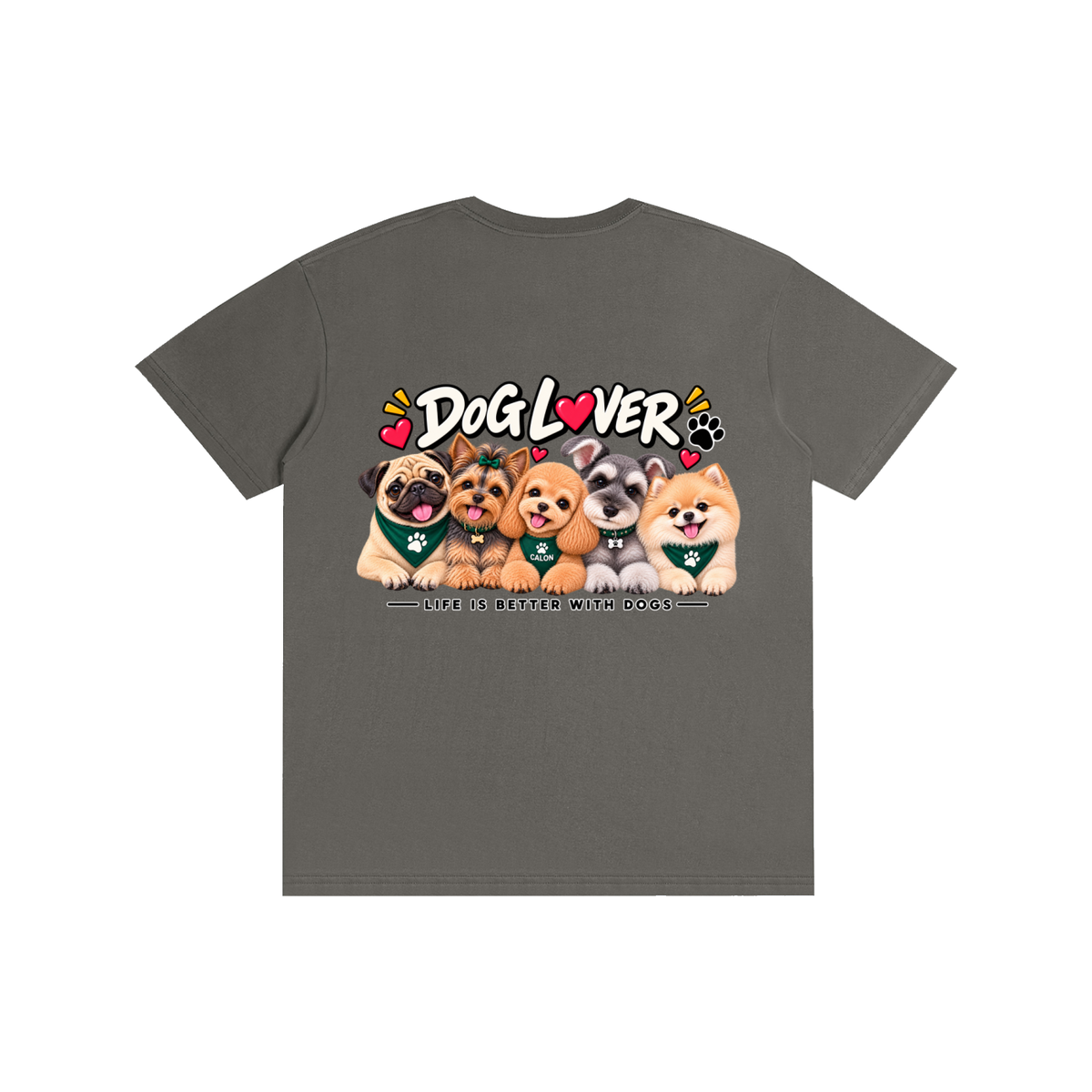DOG | ベーシック ユニセックス コットンTシャツ / Pure Cotton Unisex T-Shirt