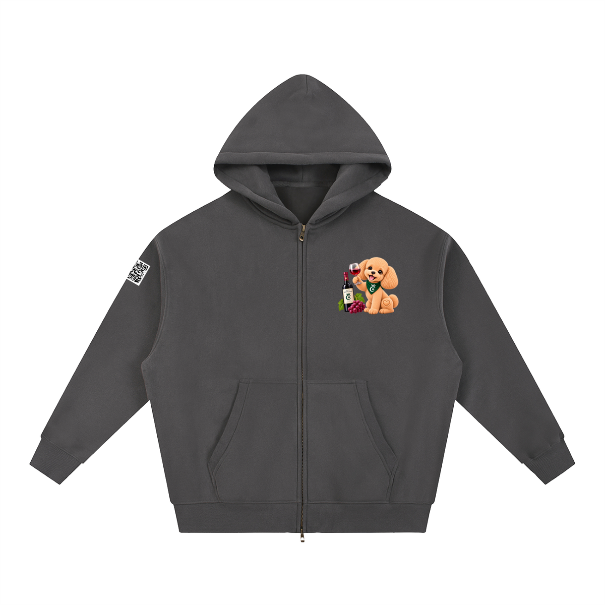 WINE SCHOLAR CALON | オーバーサイズ フリース ボクシー フーディー/Unisex Oversized Fleece Boxy Hoodie