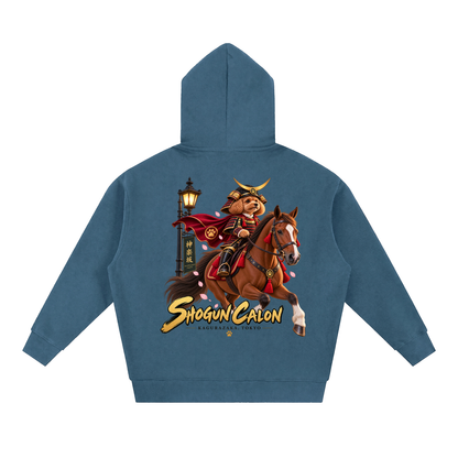 KAGURAZAKA | オーバーサイズ フリース ボクシー フーディー将軍 | Oversized Fleece Boxy Hoodie