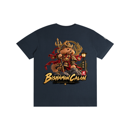 KAGURAZAKA | ユニセックス ピュアコットン Tシャツ毘沙門 / Pure Cotton Unisex T-Shirt