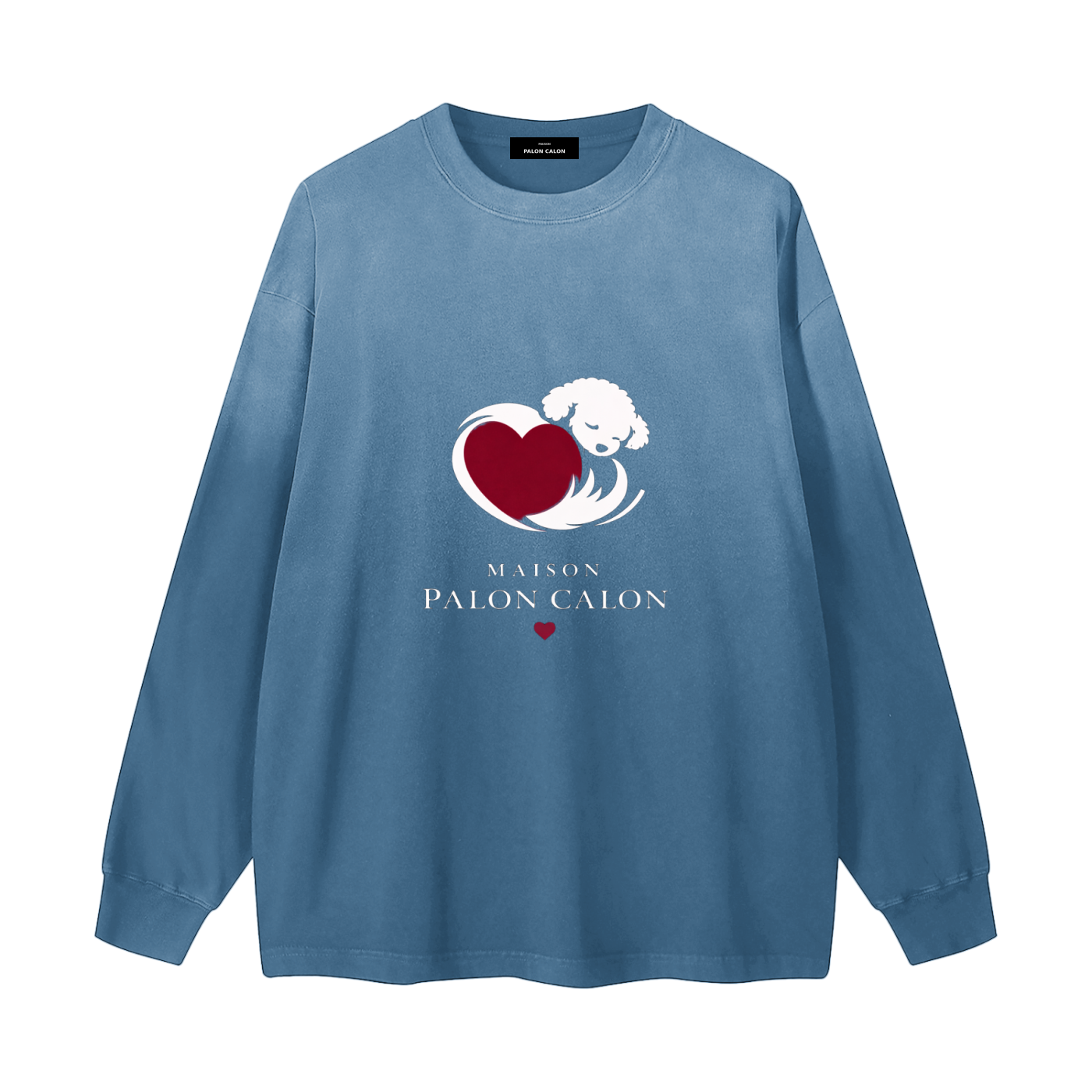 ユニセックス グラデーション ウォッシュ ロングスリーブ Tシャツ | 色の流れを、軽やかにまとわせる