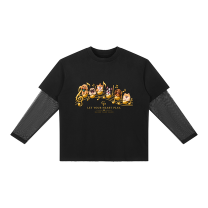 DOG | ユニセックス サンフェード レイヤーTシャツ / Unisex Sunfade Layer T-Shirt