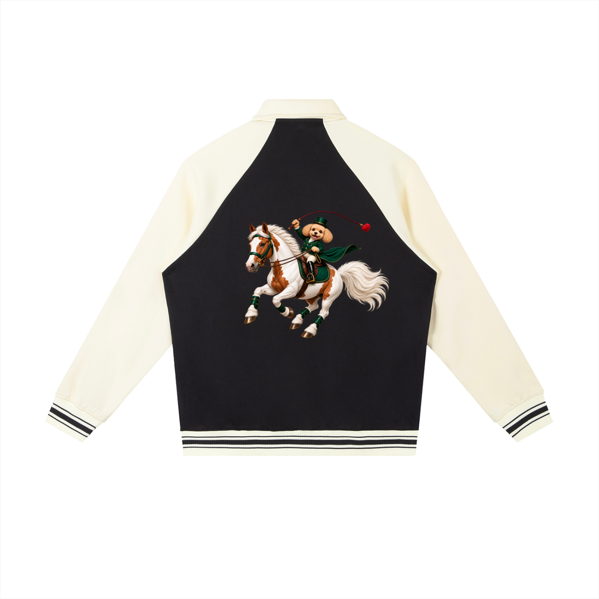 EQUESTRIAN CALON | ユニセックス コントラスト ラグラン ベースボールジャケット — Unisex Contrast Raglan Baseball Jacket