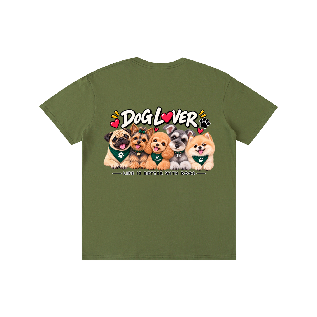 DOG | ベーシック ユニセックス コットンTシャツ / Pure Cotton Unisex T-Shirt