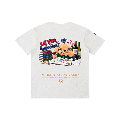 WINE SCHOLAR CALON | ピュアコットン Tシャツ（ユニセックス）/ Unisex Pure Cotton T-Shirt