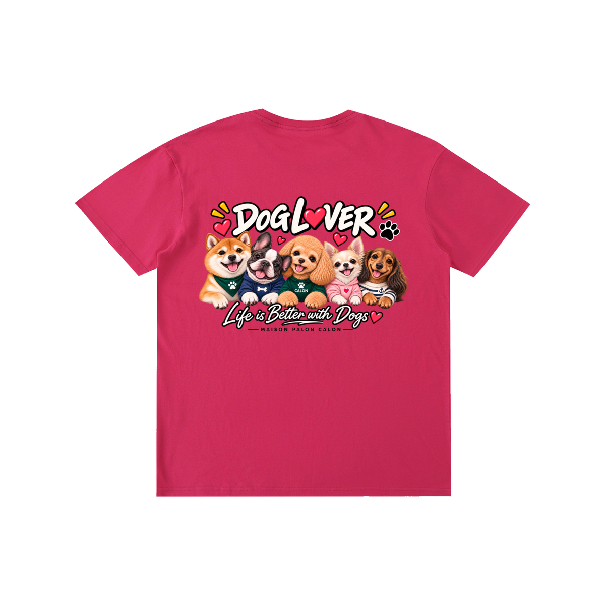 DOG | ベーシック ユニセックス コットンTシャツ / Pure Cotton Unisex T-Shirt