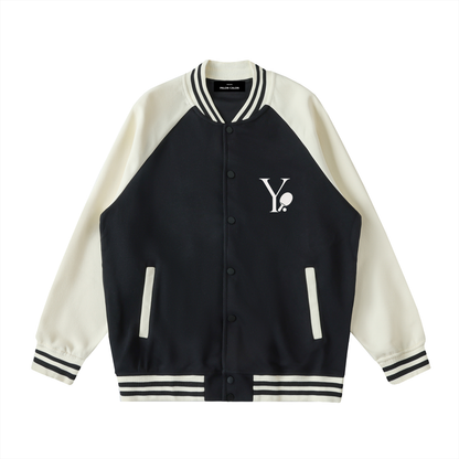 ユニセックス ツートーン ラグラン バーシティジャケット — Unisex Two-Tone Raglan Varsity Jacket
