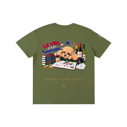 WINE SCHOLAR CALON | ピュアコットン Tシャツ（ユニセックス）/ Unisex Pure Cotton T-Shirt
