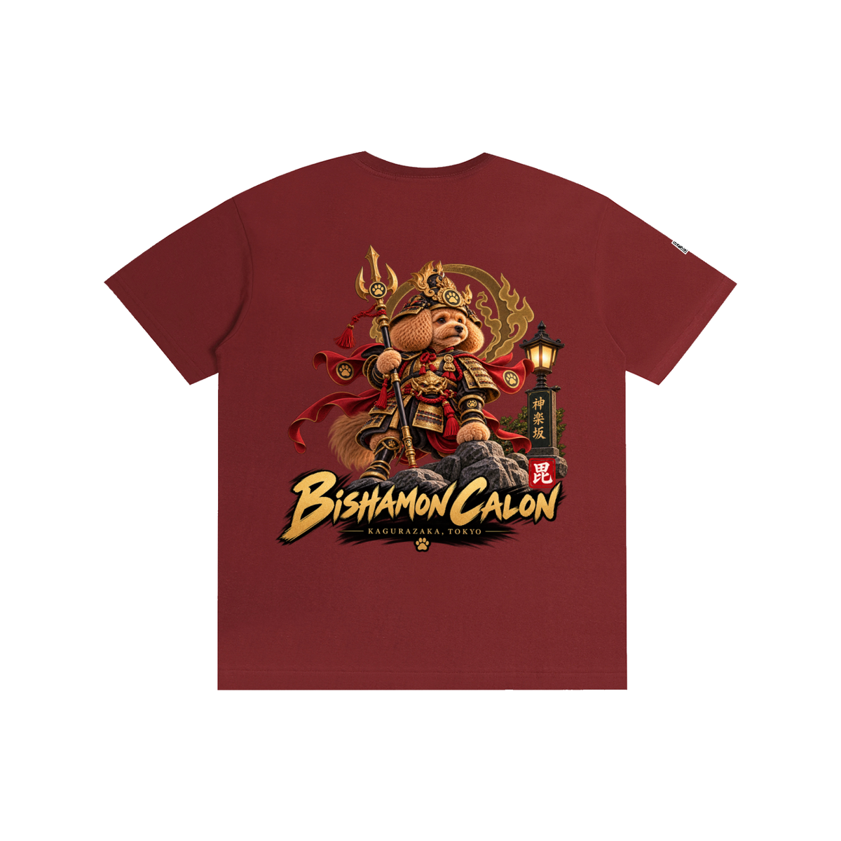KAGURAZAKA | ユニセックス ピュアコットン Tシャツ毘沙門 / Pure Cotton Unisex T-Shirt