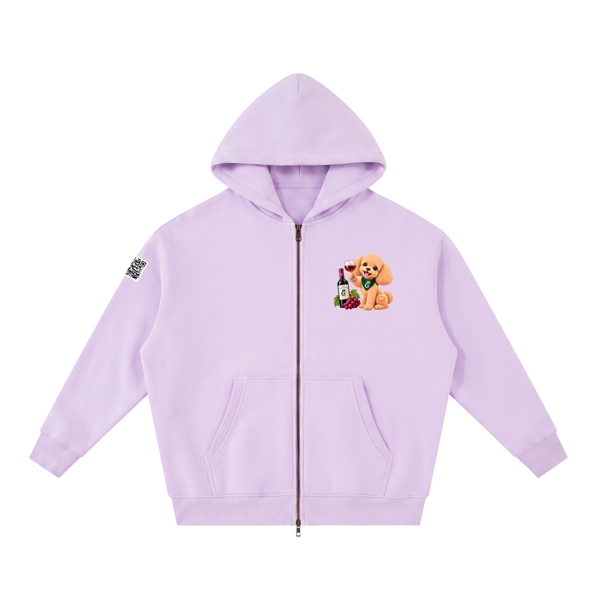WINE SCHOLAR CALON | オーバーサイズ フリース ボクシー フーディー/Unisex Oversized Fleece Boxy Hoodie