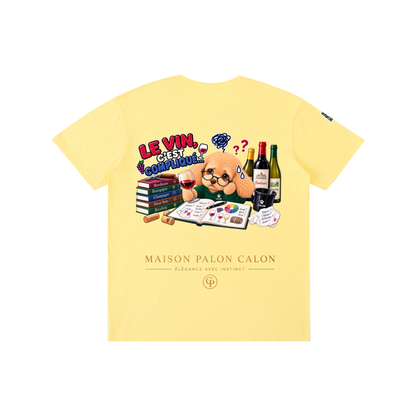 WINE SCHOLAR CALON | ピュアコットン Tシャツ（ユニセックス）/ Unisex Pure Cotton T-Shirt