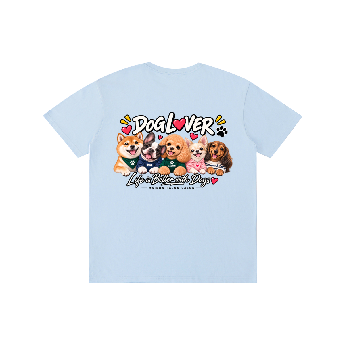 DOG | ベーシック ユニセックス コットンTシャツ / Pure Cotton Unisex T-Shirt